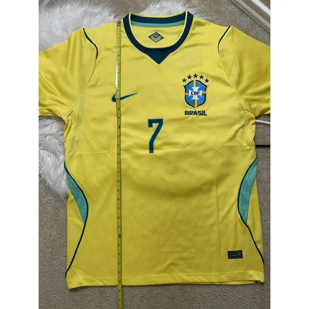 Nike Brazil 26’ National Team Vini Jr. #7 Soccer Fan Jersey Yellow Green XL
